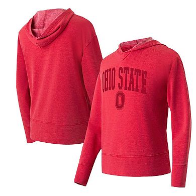 Women's Concepts Sport Scarlet Ohio State Buckeyes Volley Long Sleeve Hoodie T-Shirt