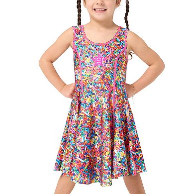 Girls Toddler Terez Pink Houston Astros Hi-Shine Skater Dress