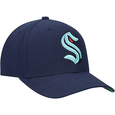 Men's Mitchell & Ness Deep Sea Blue Seattle Kraken Team Ground Pro Adjustable Hat