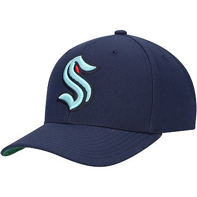 Men's Mitchell & Ness Deep Sea Blue Seattle Kraken Team Ground Pro Adjustable Hat