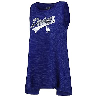 Women's New Era Royal Los Angeles Dodgers Space-Dye Active Tank Top
