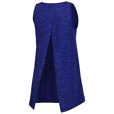 Women's New Era Royal Los Angeles Dodgers Space-Dye Active Tank Top