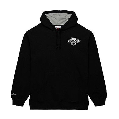 Men's Mitchell & Ness Wayne Gretzky Black Los Angeles Kings Premium Name & Number Fleece Pullover Sweatshirt