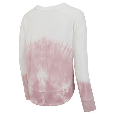 Women's Concepts Sport Pink/White Toronto Maple Leafs Orchard Tie-Dye Long Sleeve T-Shirt