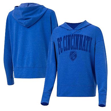 Women's Concepts Sport Blue FC Cincinnati Volley Hoodie Long Sleeve T-Shirt