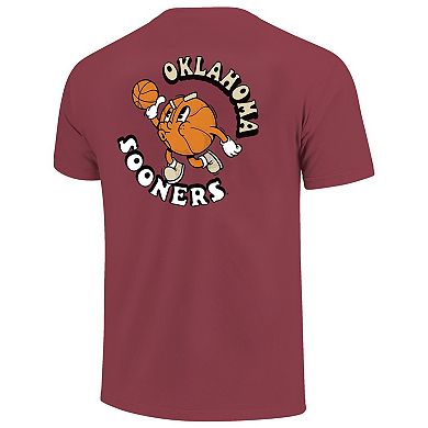 Youth Crimson Oklahoma Sooners Comfort Colors Basketball T-Shirt