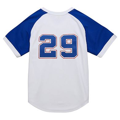 Men's Mitchell & Ness John Smoltz White Atlanta Braves 2004 Cooperstown Collection Authentic Throwback Jersey