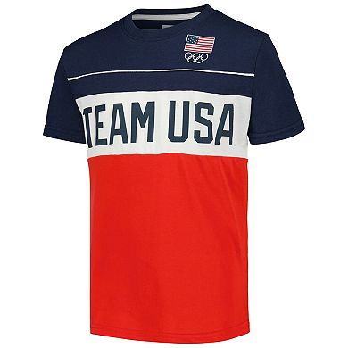 Youth Navy/Red Team USA Edge Depth T-Shirt