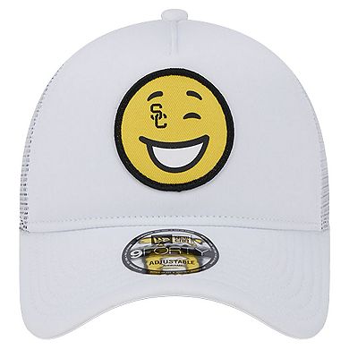 Men's New Era White USC Trojans Wink Foam Trucker Adjustable Hat