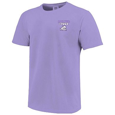 Youth Purple TCU Horned Frogs Comfort Colors Basketball T-Shirt