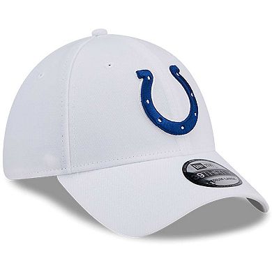 Men's New Era White Indianapolis Colts Main 39THIRTY Flex Hat