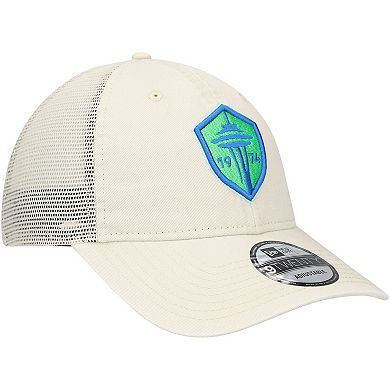 Men's New Era Tan Seattle Sounders FC Game Day 9TWENTY Adjustable Trucker Hat