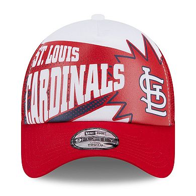Youth New Era Red St. Louis Cardinals Boom 9FORTY Adjustable Hat