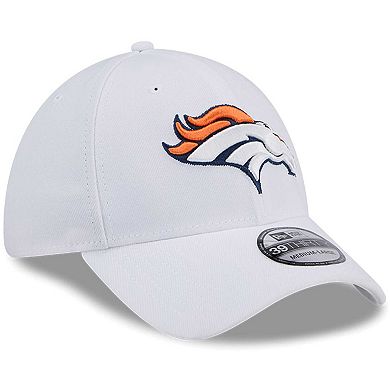 Men's New Era White Denver Broncos Main 39THIRTY Flex Hat