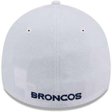 Men's New Era White Denver Broncos Main 39THIRTY Flex Hat
