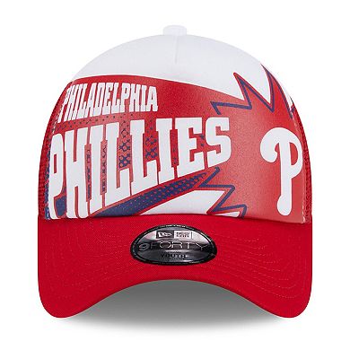 Youth New Era Red Philadelphia Phillies Boom 9FORTY Adjustable Hat