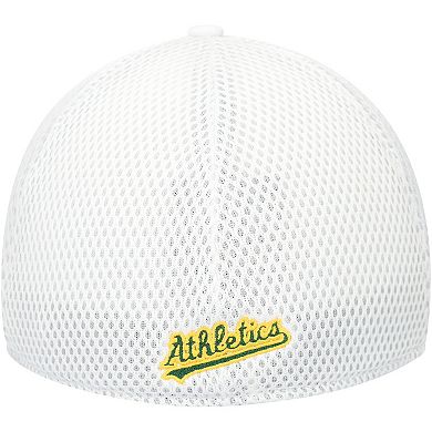 Men's New Era White Oakland Athletics REPREVEÂ Neo 39THIRTY Flex Hat