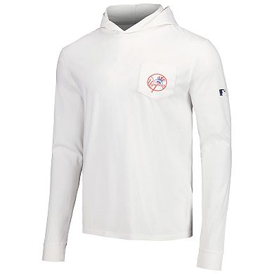 Men's johnnie-O White New York Yankees Eddie Long Sleeve Hoodie T-Shirt