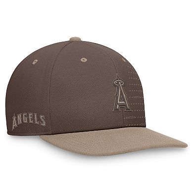 Men's Nike Brown Los Angeles Angels Statement Ironstone Pro Performance Snapback Hat