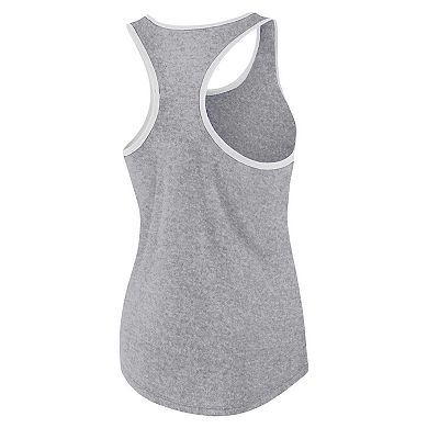 Women's Fanatics Heather Gray Miami Dolphins Plus Size Fuel Tank Top