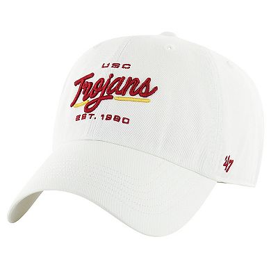 Women's '47 White USC Trojans Sidney Clean Up Adjustable Hat