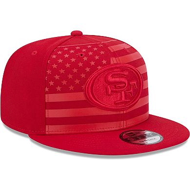 Men's New Era Scarlet San Francisco 49ers Independent 9FIFTY Snapback Hat
