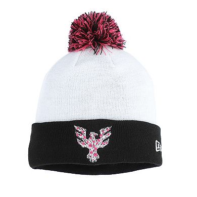 Men's New Era  White D.C. United Jersey Hook Cuff Knit Hat with Pom