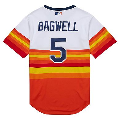 Men's Mitchell & Ness Jeff Bagwell White Houston Astros 2004 Cooperstown Collection Authentic Throwback Jersey