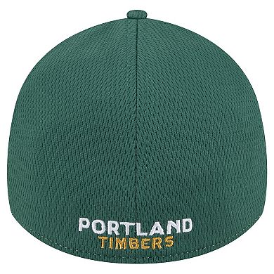 Men's New Era Gray/Green Portland Timbers Throwback 39THIRTY Flex Hat