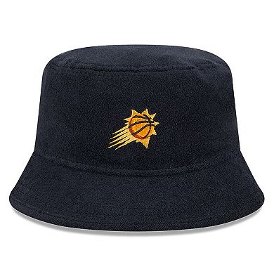 Men's New Era Black Phoenix Suns Court Sport Terry Bucket Hat