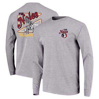 Youth Gray Florida State Seminoles Retro Script Long Sleeve T-Shirt