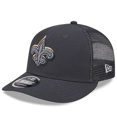 Men's New Era  Graphite New Orleans Saints 2024 NFL Draft Low Profile Trucker 9FIFTY Snapback Hat
