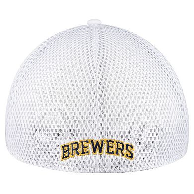 Men's New Era White Milwaukee Brewers REPREVE Neo 39THIRTY Flex Hat