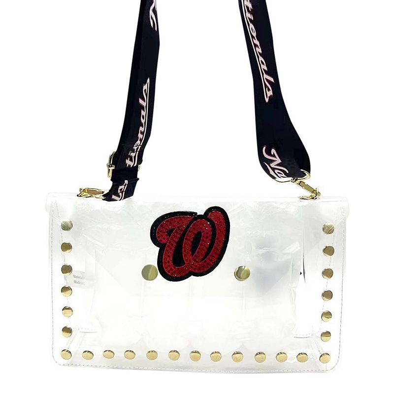 Cuce Washington Nationals Crystal Clear Envelope Crossbody Bag, Team