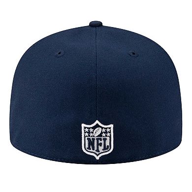 Men's New Era Navy Dallas Cowboys Throwback Patch 59FIFTY Fitted Hat