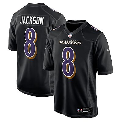 Men s Nike Lamar Jackson Black Baltimore Ravens Fashion Game Jersey