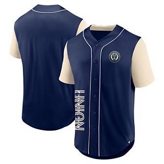 Men's Fanatics Branded Navy Philadelphia Union Balance Fashion Baseball Jersey