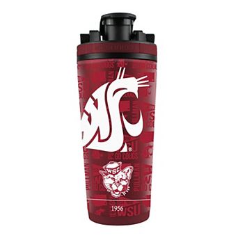 WinCraft Washington State Cougars 26oz. 4D Stainless Steel Ice Shaker Bottle