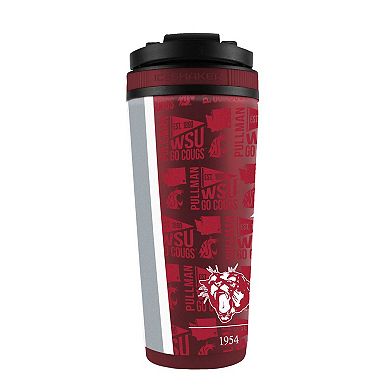 WinCraft Washington State Cougars 26oz. 4D Stainless Steel Ice Shaker Bottle
