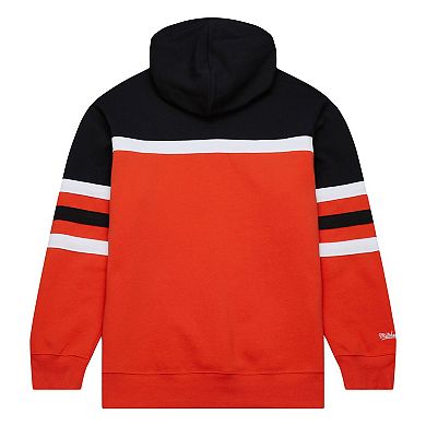 Men's Mitchell & Ness Orange/Black San Francisco Giants Head Coach Pullover Hoodie