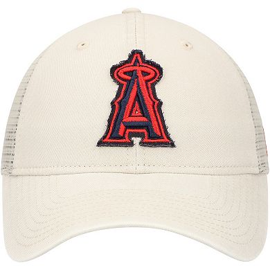 Men's New Era Stone Los Angeles Angels Game Day 9TWENTY Adjustable Trucker Hat