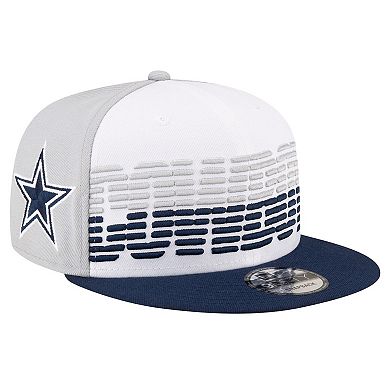 Men's New Era White/Navy Dallas Cowboys Throwback Space 9FIFTY Snapback Hat
