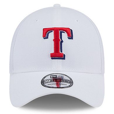 Men's New Era White Texas Rangers Evergreen 39THIRTY Flex Hat