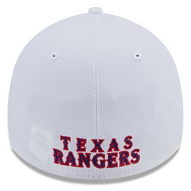 Men's New Era White Texas Rangers Evergreen 39THIRTY Flex Hat