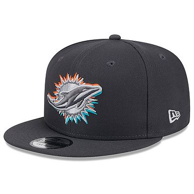 Youth New Era  Graphite Miami Dolphins 2024 NFL Draft 9FIFTY Snapback Hat