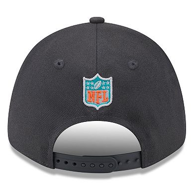 Youth New Era  Graphite Miami Dolphins 2024 NFL Draft 9FORTY Adjustable Hat