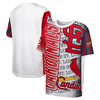 Youth White St. Louis Cardinals Impact Hit Bold T-Shirt