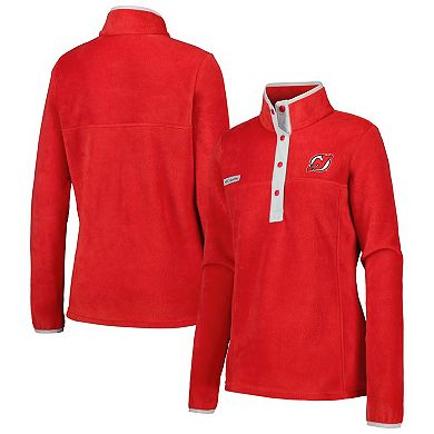 Women's Columbia Red New Jersey Devils Benton Springs Half-Snap Jacket