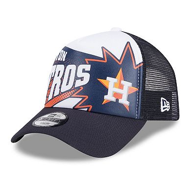 Youth New Era Navy Houston Astros Boom 9FORTY Adjustable Hat