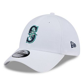 Men's New Era White Seattle Mariners Evergreen 39THIRTY Flex Hat
